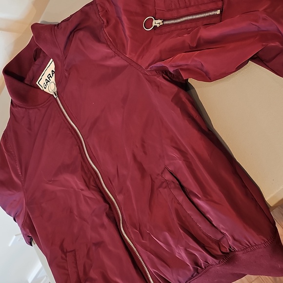 Garage Maroon Size 6 Bomber Jacket - Picture 7 of 7